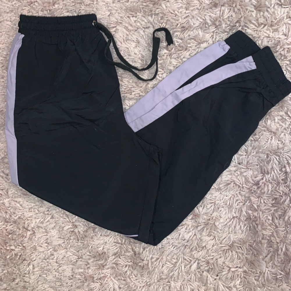 Lilac/Black Track Pants💜